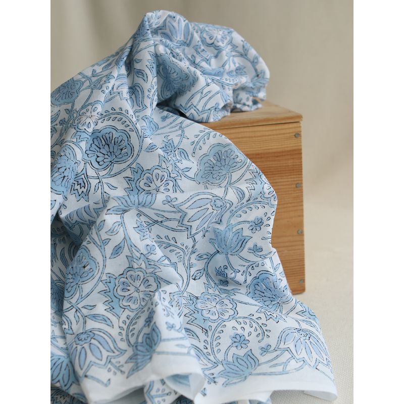 Amayra - Tissu indien coton hand block traditionnel Amayra - Tissu indien coton hand block traditionnel