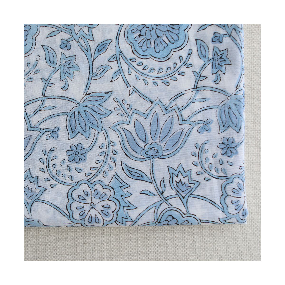 Amayra - Tissu indien coton hand block traditionnel Amayra - Tissu indien coton hand block traditionnel