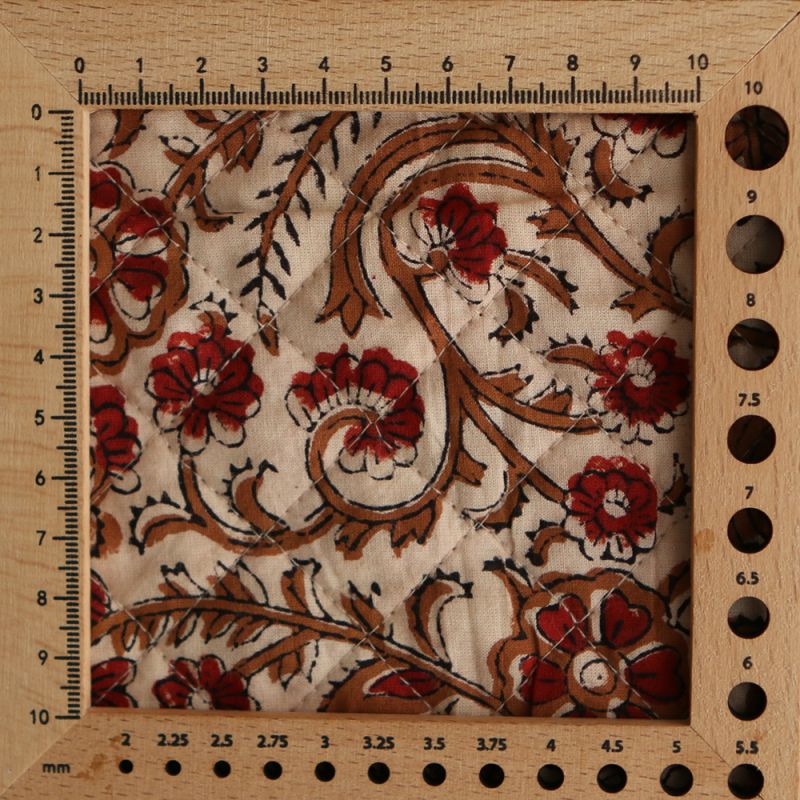 copy of Kamala - Tissu indien matelassé double face coton hand block teal largeur 100cm copy of Kamala - Tissu indien matelassé double face coton hand block teal largeur 100cm
