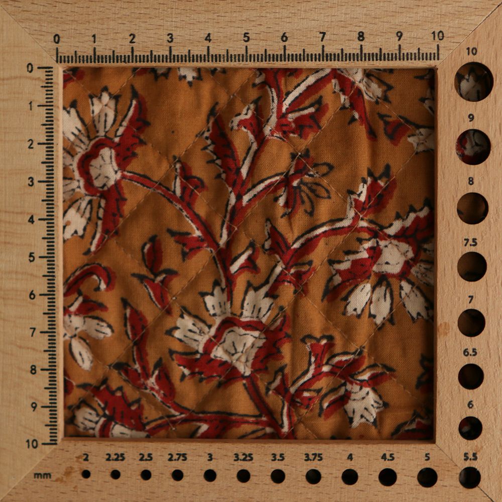 copy of Kamala - Tissu indien matelassé double face coton hand block teal largeur 100cm copy of Kamala - Tissu indien matelassé double face coton hand block teal largeur 100cm