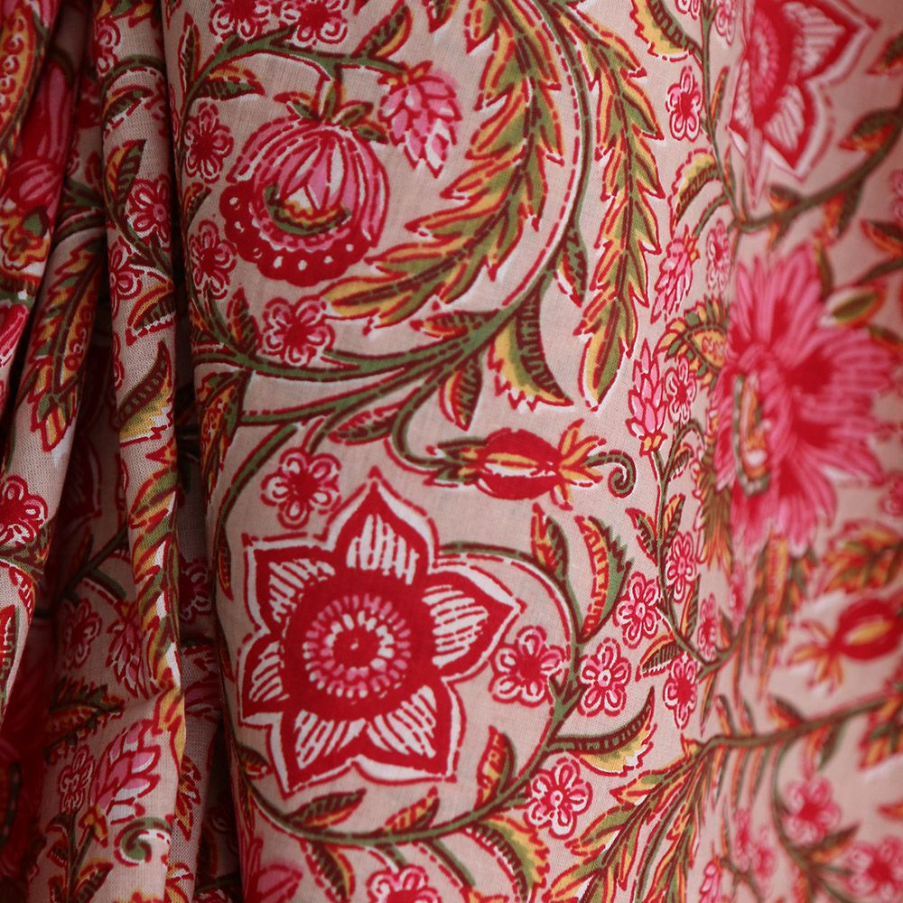 copy of Tissu indien coton hand block traditionnel copy of Tissu indien coton hand block traditionnel