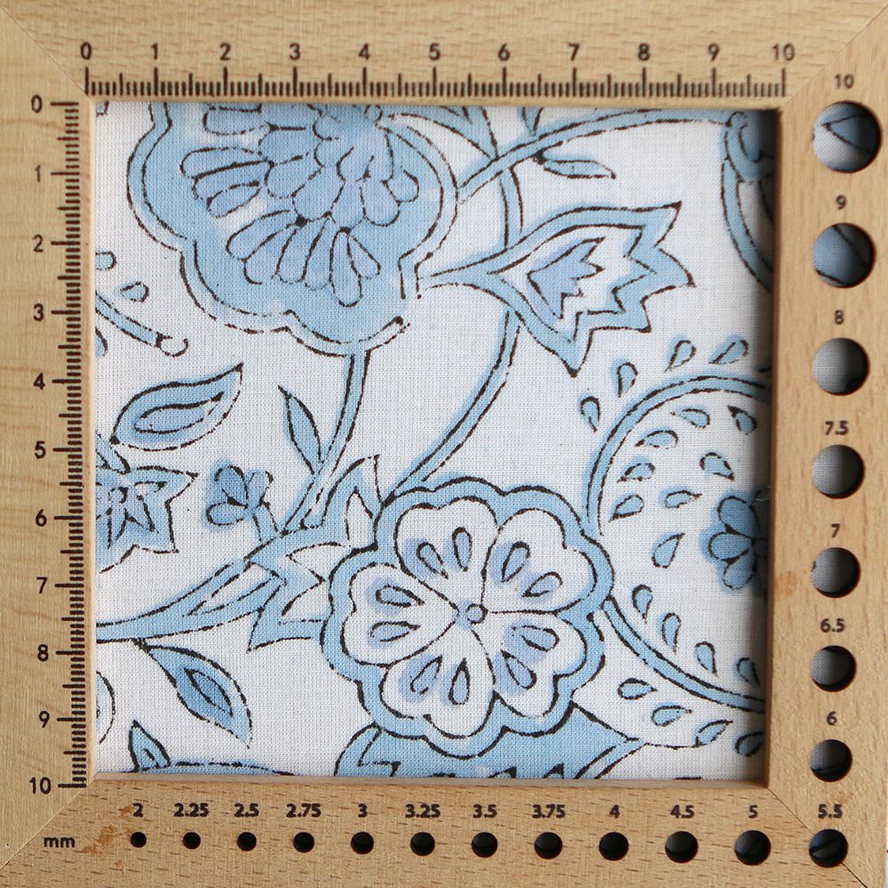 Amayra - Tissu indien coton hand block traditionnel Amayra - Tissu indien coton hand block traditionnel