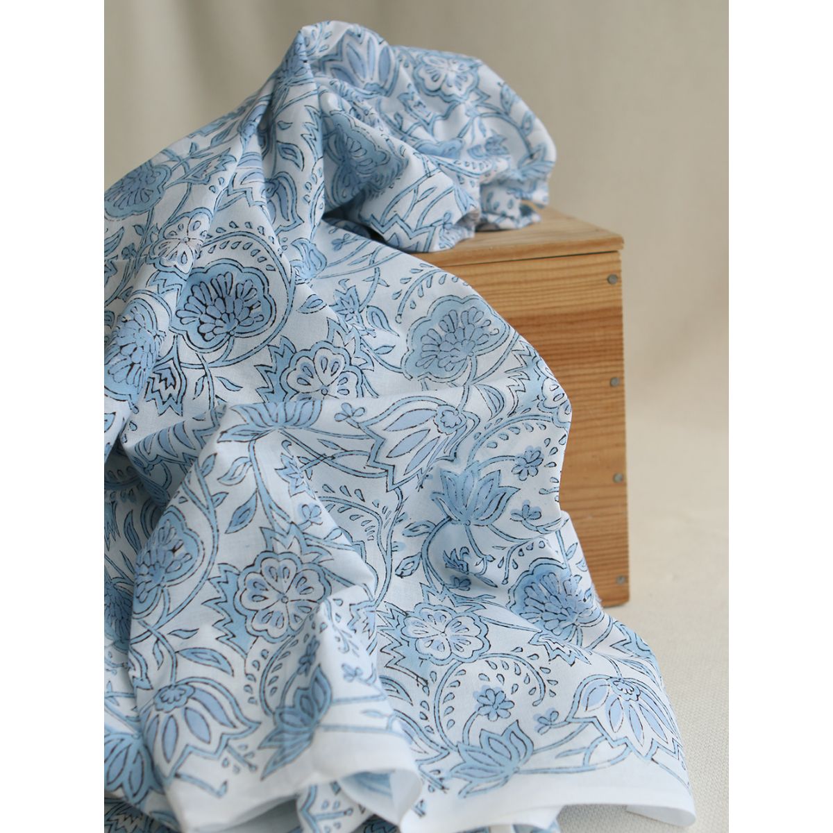 Amayra - Tissu indien coton hand block traditionnel Amayra - Tissu indien coton hand block traditionnel