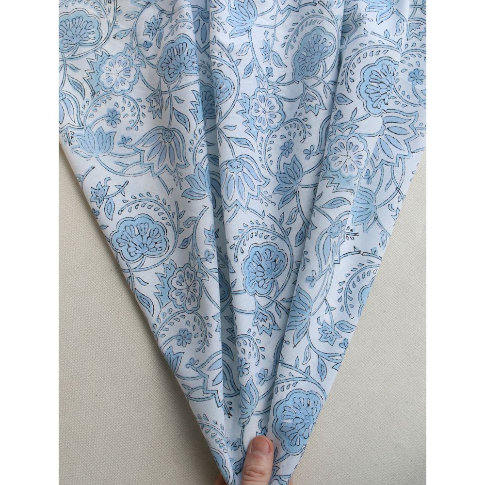 Amayra - Tissu indien coton hand block traditionnel Amayra - Tissu indien coton hand block traditionnel