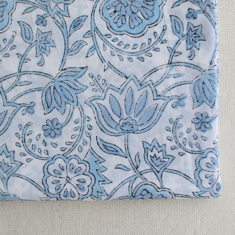 Amayra - Tissu indien coton hand block traditionnel Amayra - Tissu indien coton hand block traditionnel
