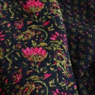 copy of Tissu indien matelassé double face coton hand block largeur 100cm copy of Tissu indien matelassé double face coton hand block largeur 100cm