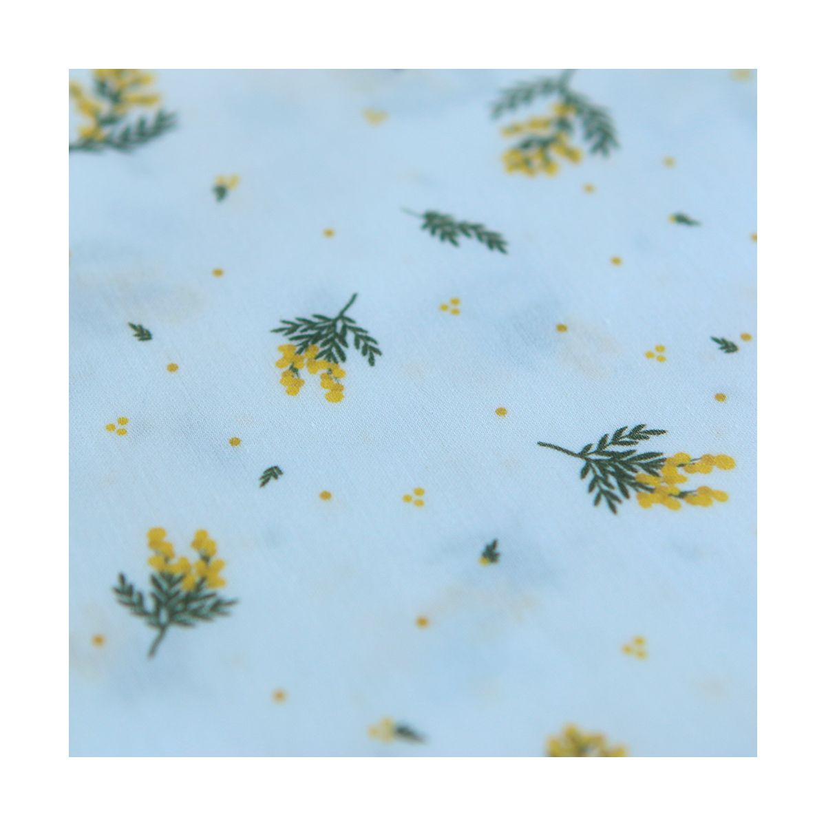 Mimosa - Batiste de coton douce à imprimé exclusif mimosa allégé Mimosa - Batiste de coton douce à imprimé exclusif mimosa allégé