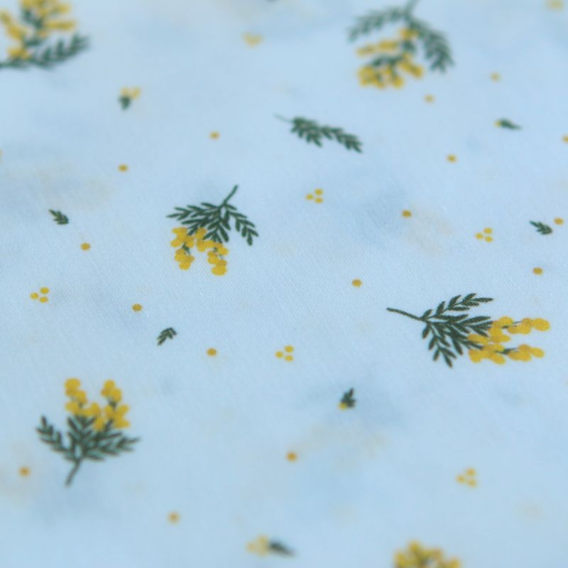 Mimosa - Batiste de coton douce à imprimé exclusif mimosa allégé
