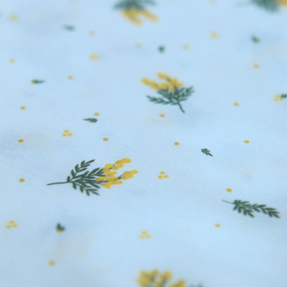 Mimosa - Batiste de coton douce à imprimé exclusif mimosa allégé