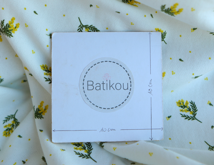 Mimosa - Sweat mélange de coton bouclettes motif exclusif Mimosa allégé