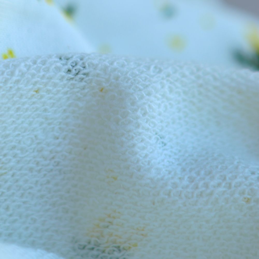 Mimosa - Sweat mélange de coton bouclettes motif exclusif Mimosa allégé