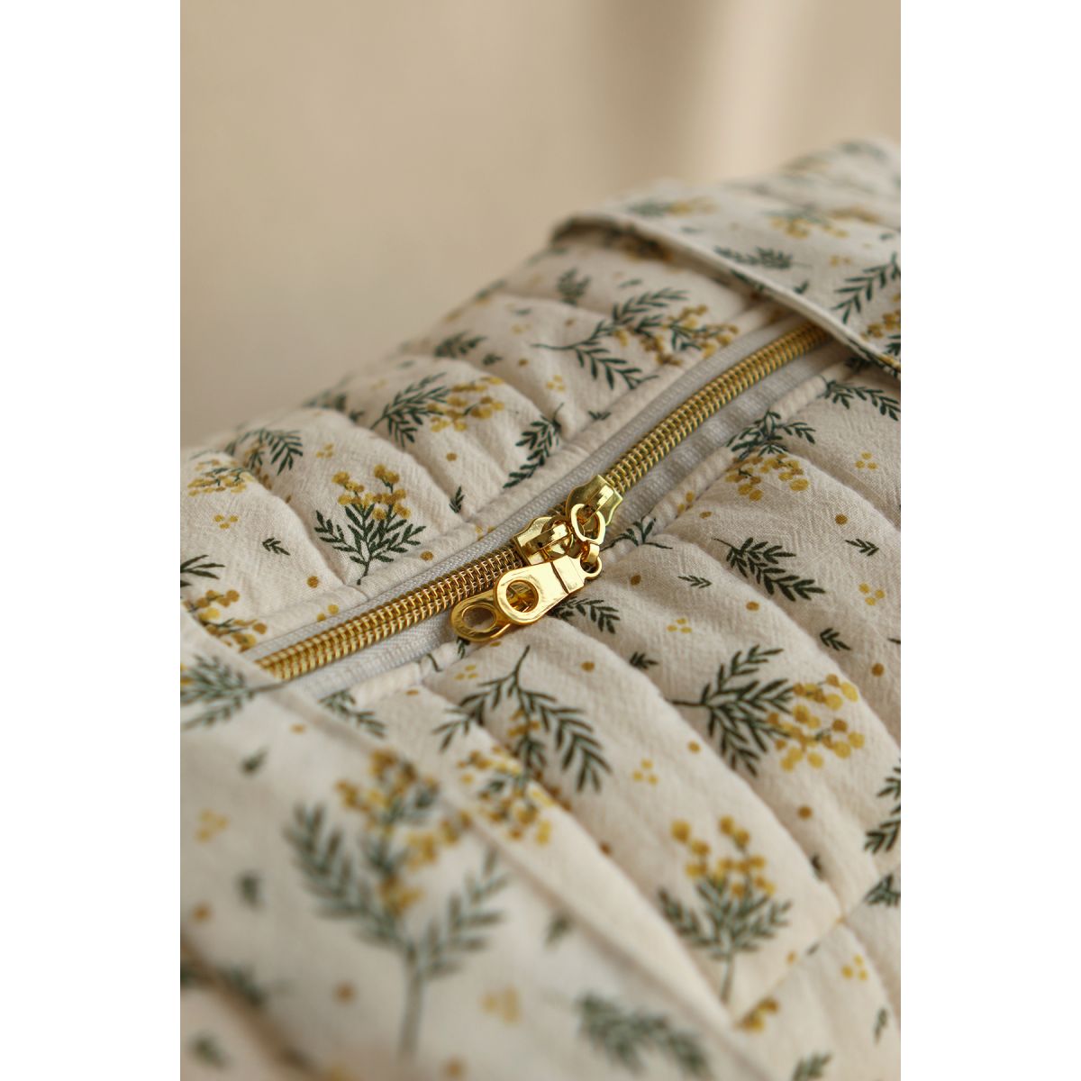 Mimosa - Coton lavé bio motif exclusif mimosa Mimosa - Coton lavé bio motif exclusif mimosa