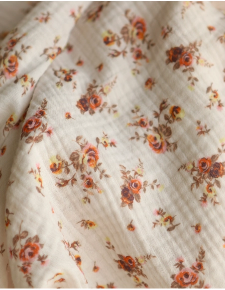 Nina - Double gaze de coton BIO motif exclusif