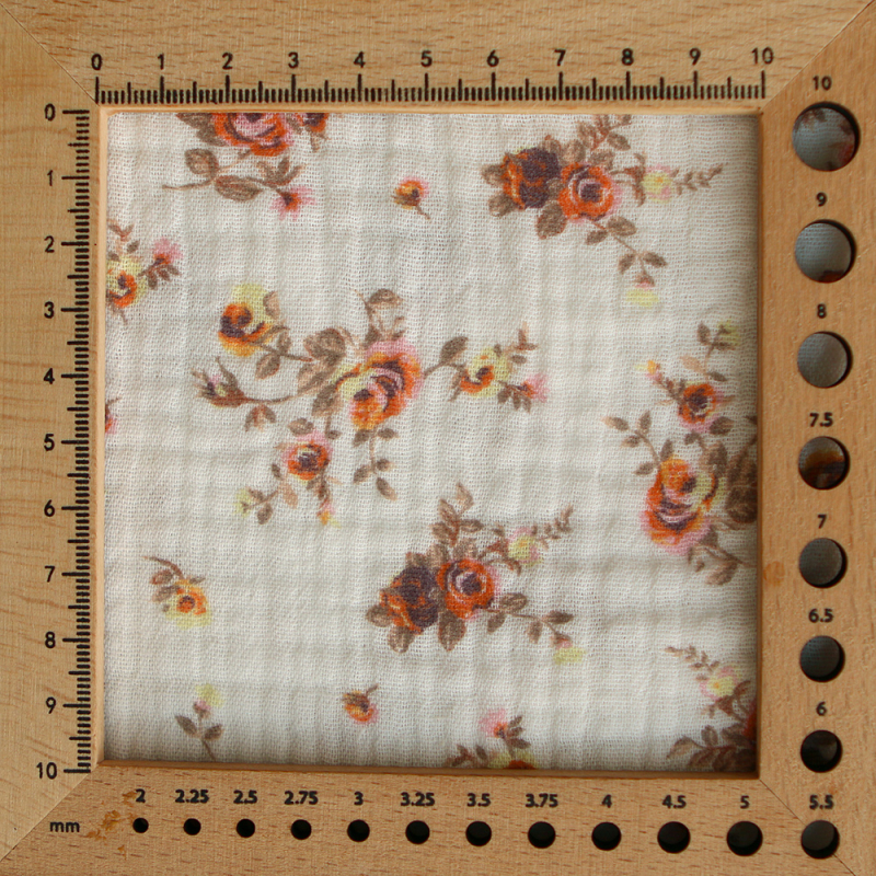 Nina - Double gaze de coton BIO motif exclusif Nina - Double gaze de coton BIO motif exclusif