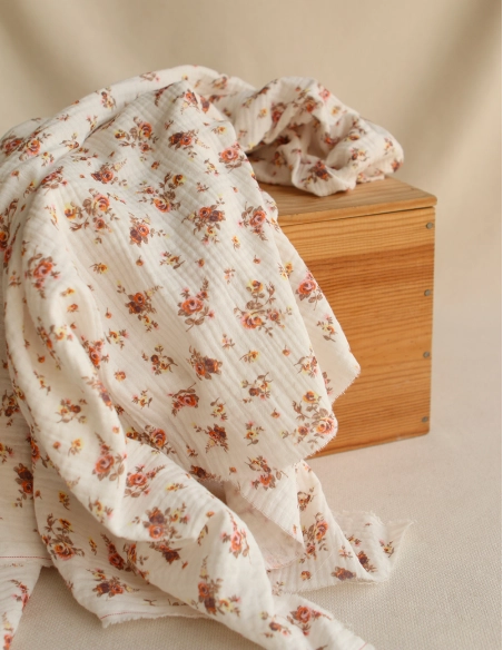 Nina - Double gaze de coton BIO motif exclusif