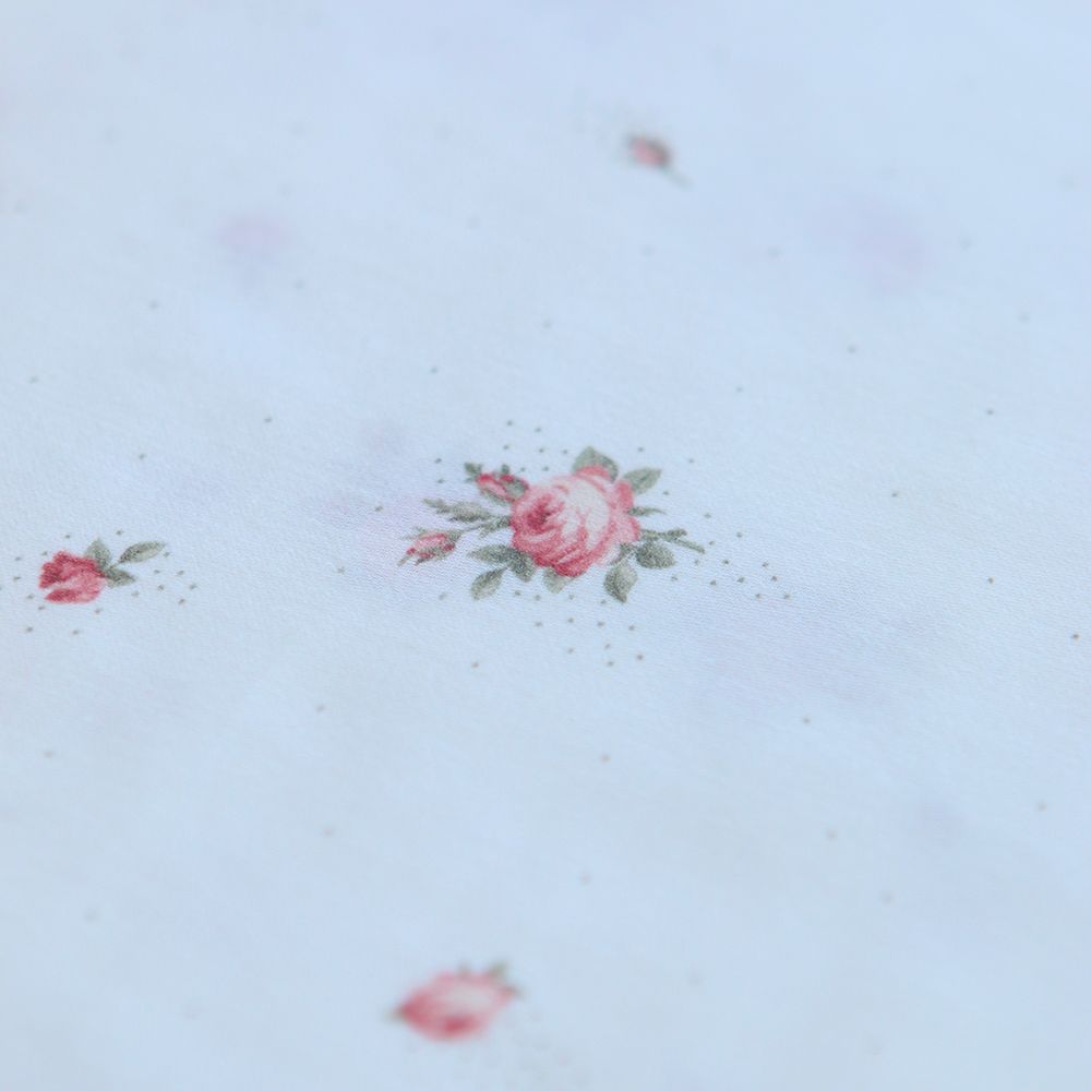 Christine - Batiste de coton douce à imprimé exclusif fleuri vert et rose