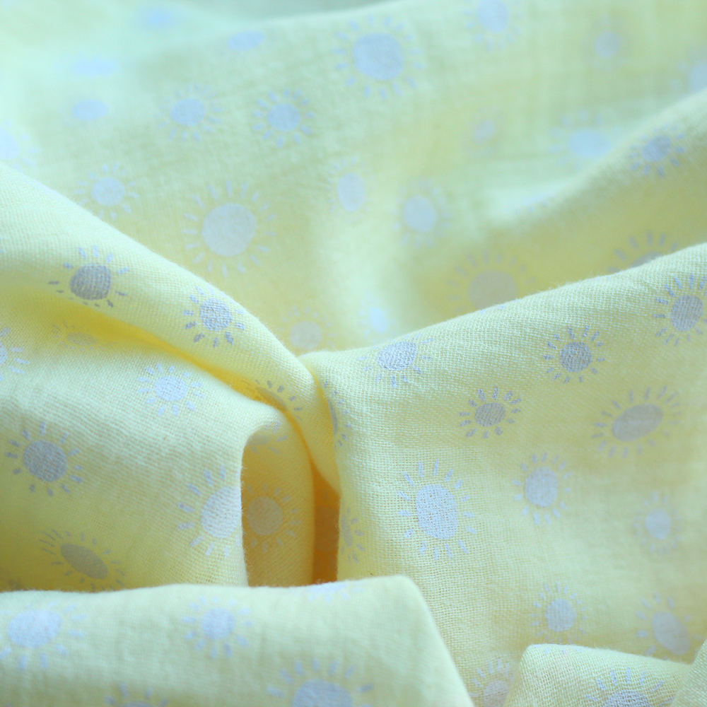 copy of Priya - Double gaze de coton coloris fond magenta fleuri façon hand block