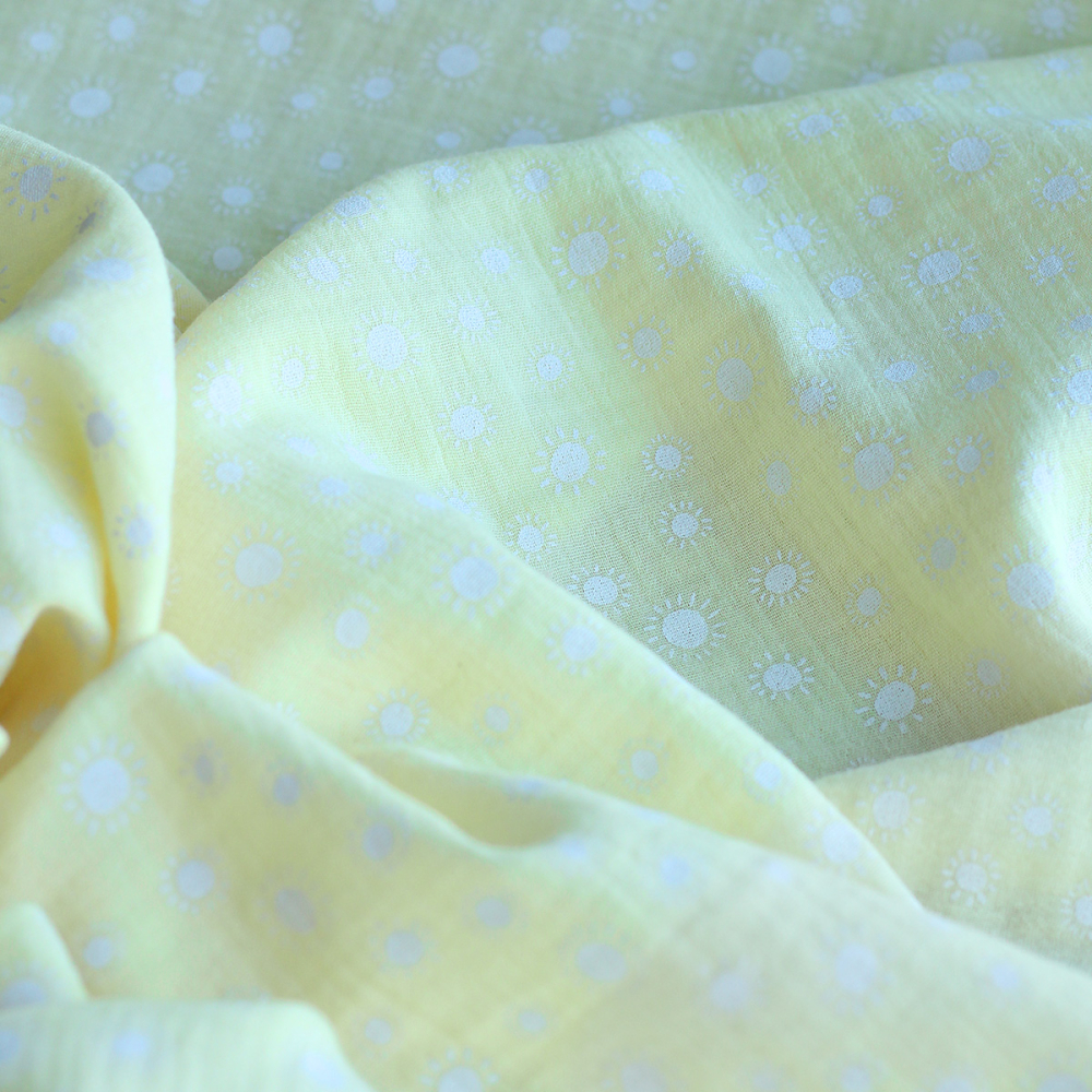 copy of Priya - Double gaze de coton coloris fond magenta fleuri façon hand block