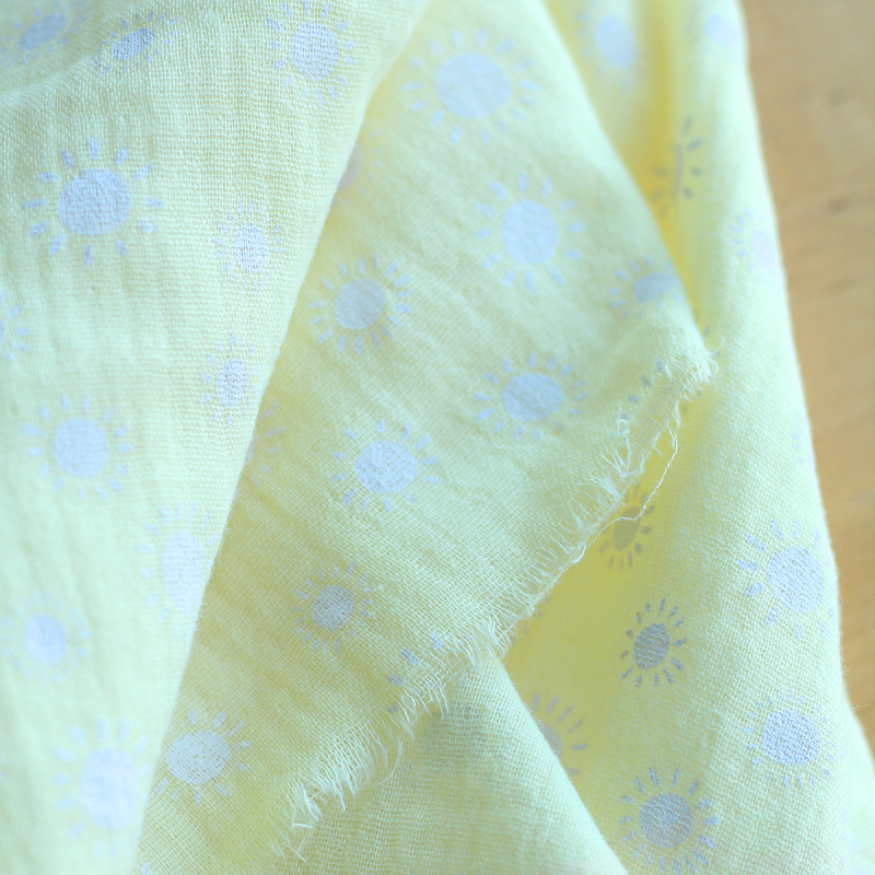 copy of Priya - Double gaze de coton coloris fond magenta fleuri façon hand block