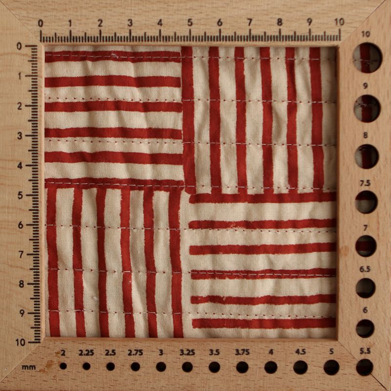 copy of Kajal - Tissu indien matelassé double face coton hand block teal largeur 100cm