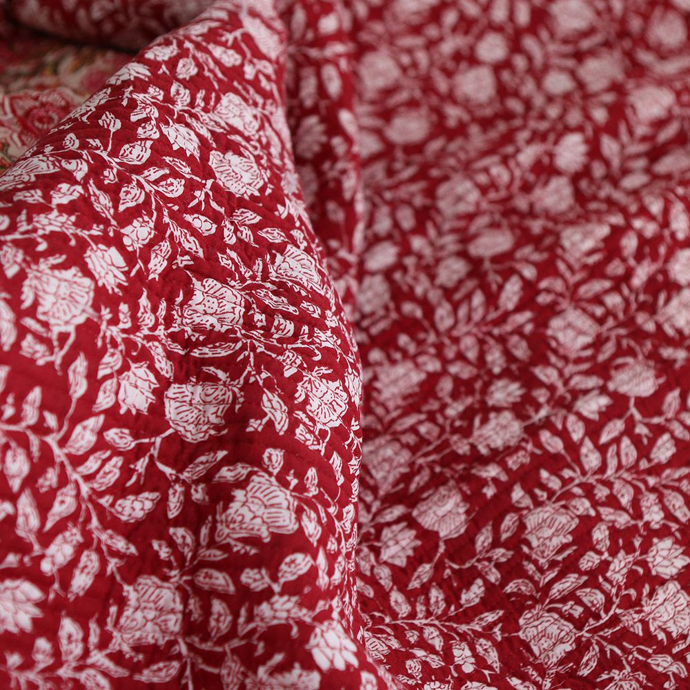 copy of Tissu indien matelassé double face coton hand block largeur 100cm