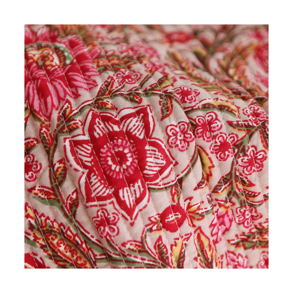 copy of Tissu indien matelassé double face coton hand block largeur 100cm
