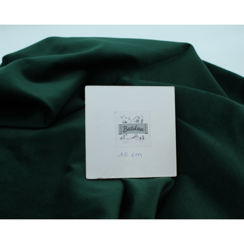 Velours ras coton organique coloris vert sapin Velours ras coton organique coloris vert sapin