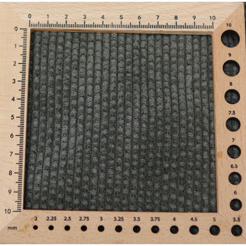 Norton - Velours à côtes doublé moumoute / fourrure kaki foncé