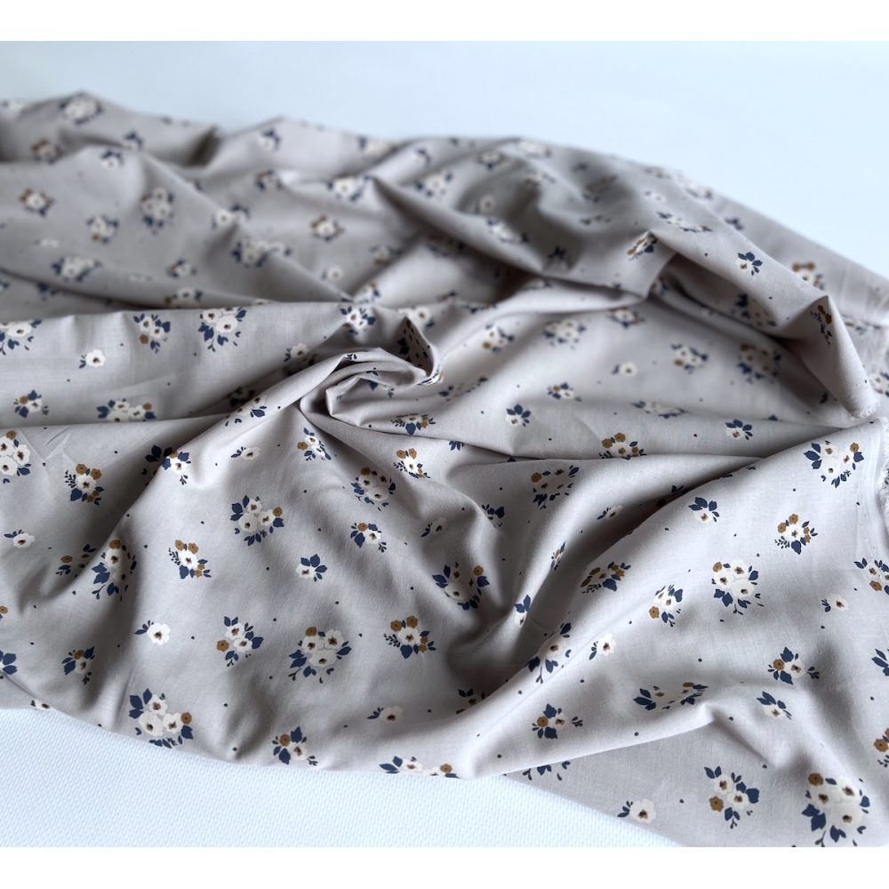 ROZEN - Batiste de coton BIO imprimé exclusif / SILKYNE