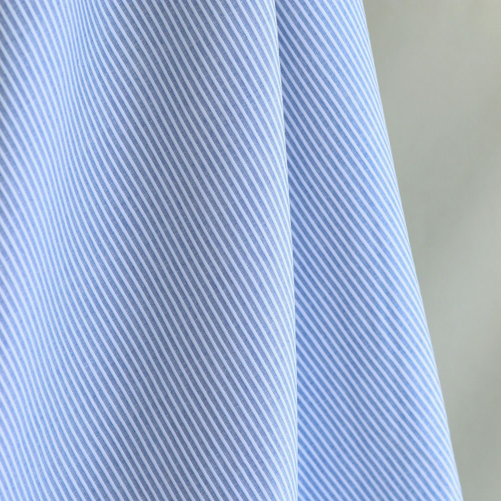 copy of Coton bio gaufré à rayures beige / blanc