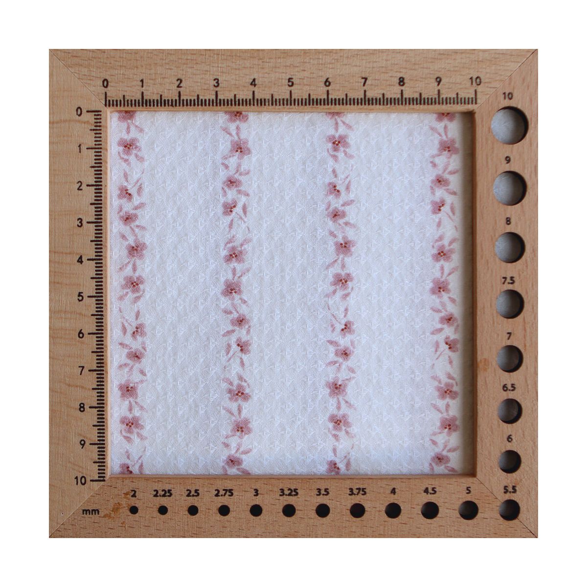 Alicia - Tissu coton texturé imprimé bois de rose