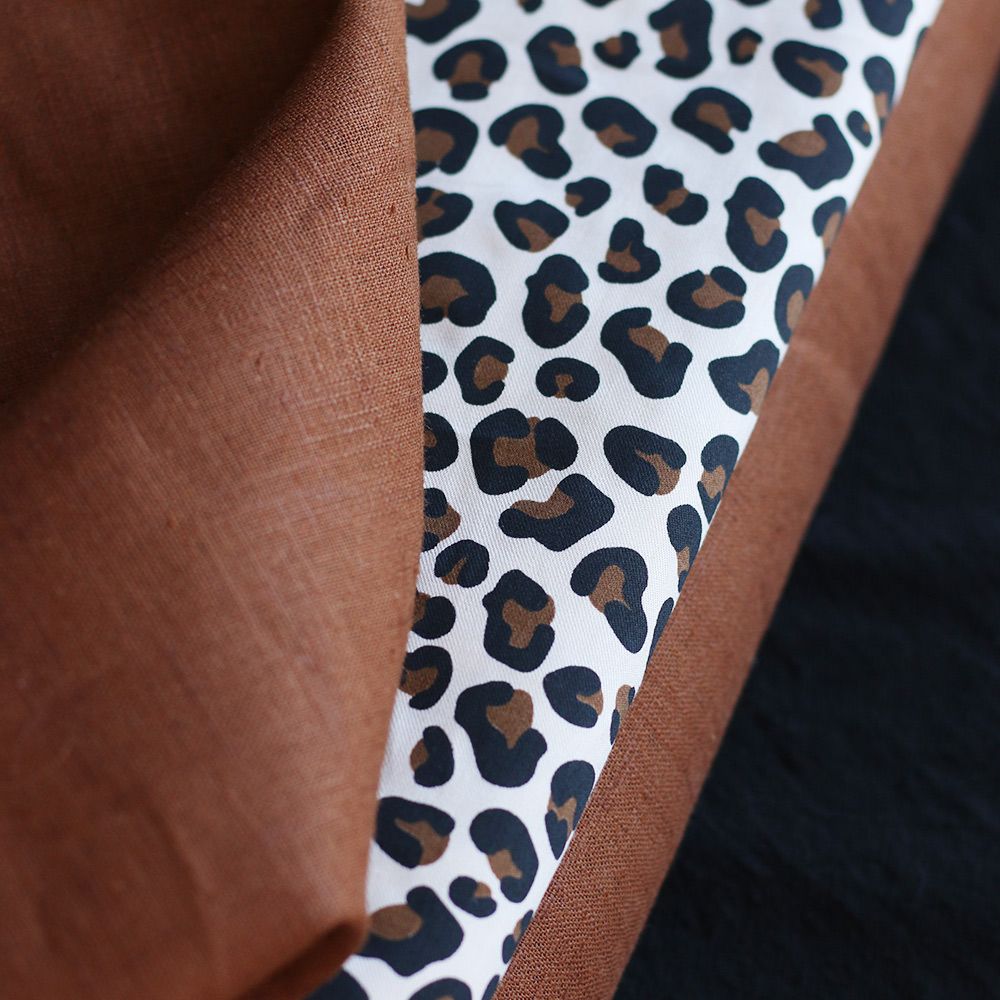 Lea - Viscose écru imprimé exclusif Graou