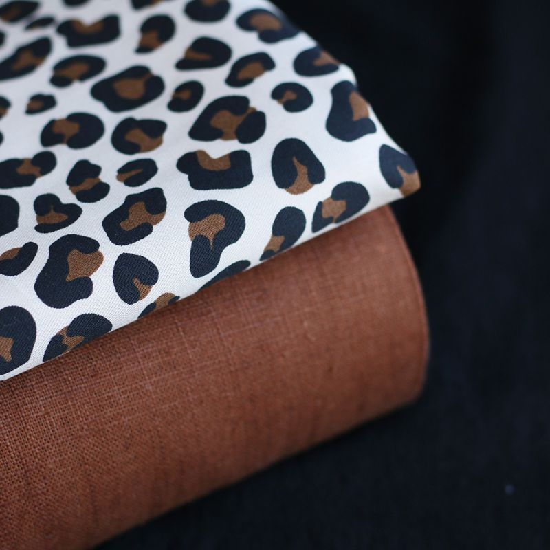 Lea - Viscose écru imprimé exclusif Graou