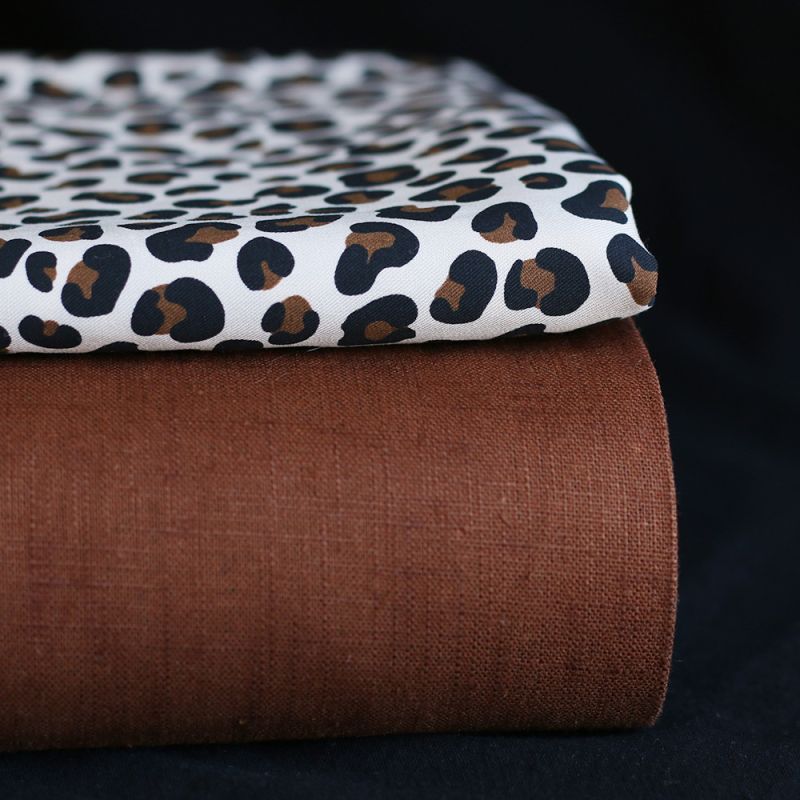 Lea - Viscose écru imprimé exclusif Graou