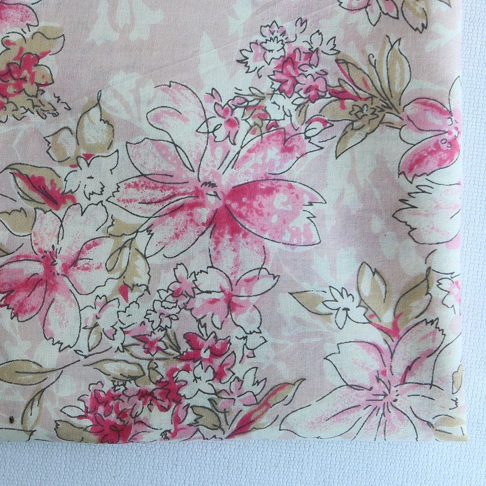 Indira - Tissu indien en coton imprimé main Hand Block