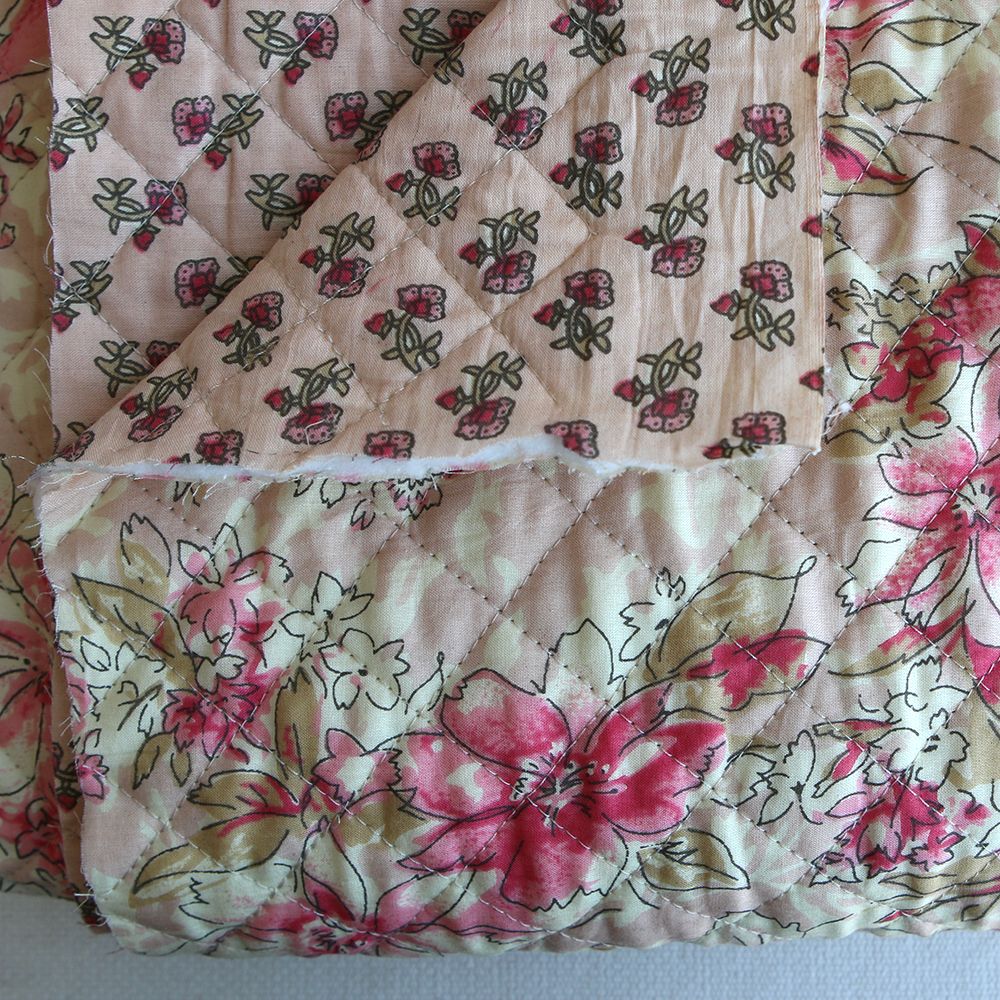 copy of Jamila - Tissu indien matelassé double face coton hand block largeur 100cm