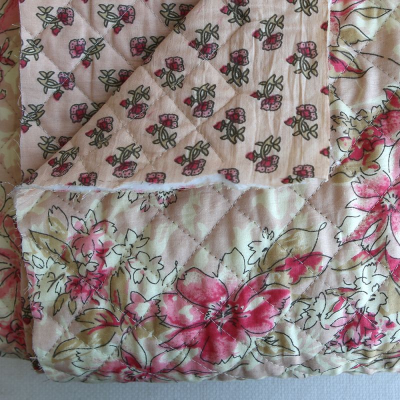 copy of Jamila - Tissu indien matelassé double face coton hand block largeur 100cm