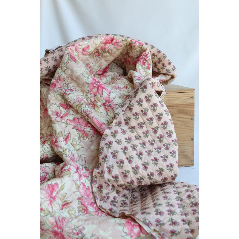 copy of Jamila - Tissu indien matelassé double face coton hand block largeur 100cm