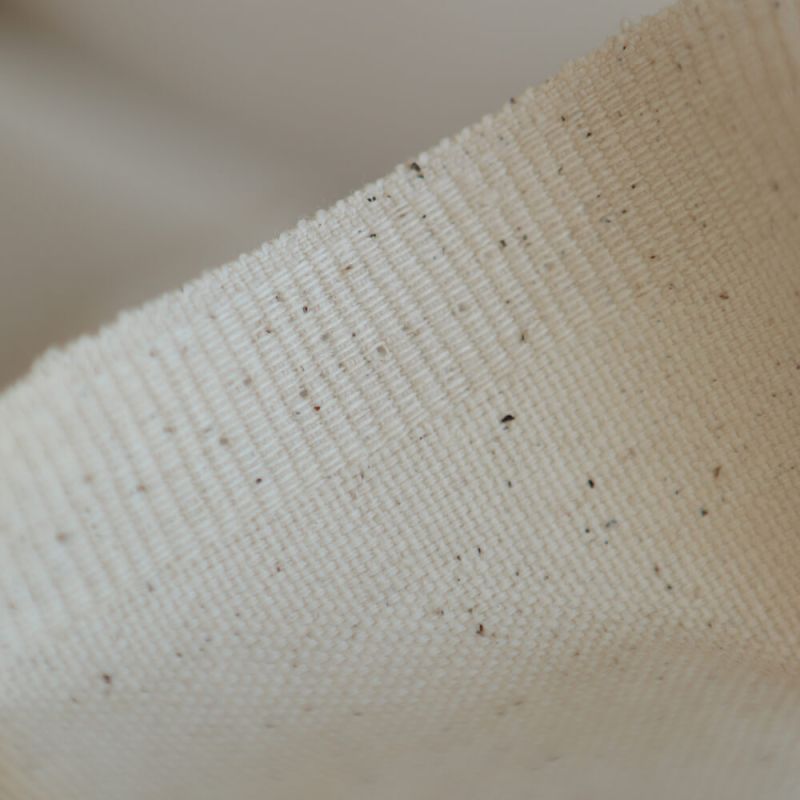 Toile de coton waterproof canvas aspect naturel écru chiné