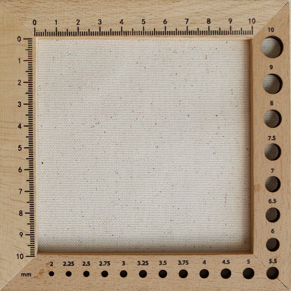 Toile de coton waterproof canvas aspect naturel écru chiné