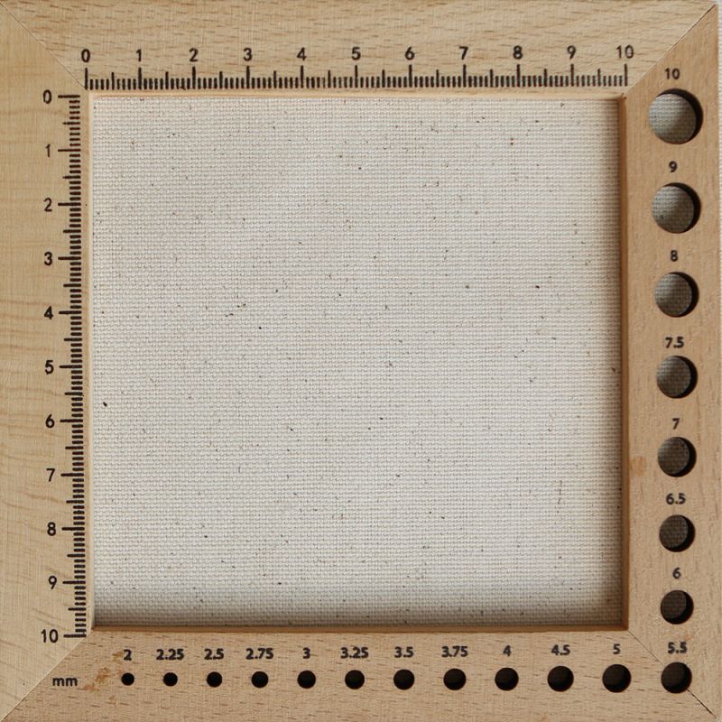 Toile de coton waterproof canvas aspect naturel écru chiné