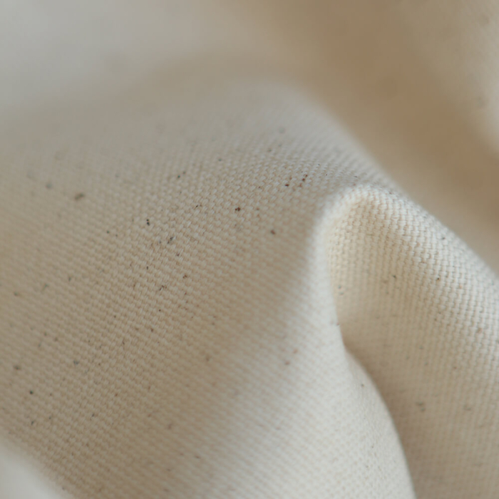Toile de coton waterproof canvas aspect naturel écru chiné