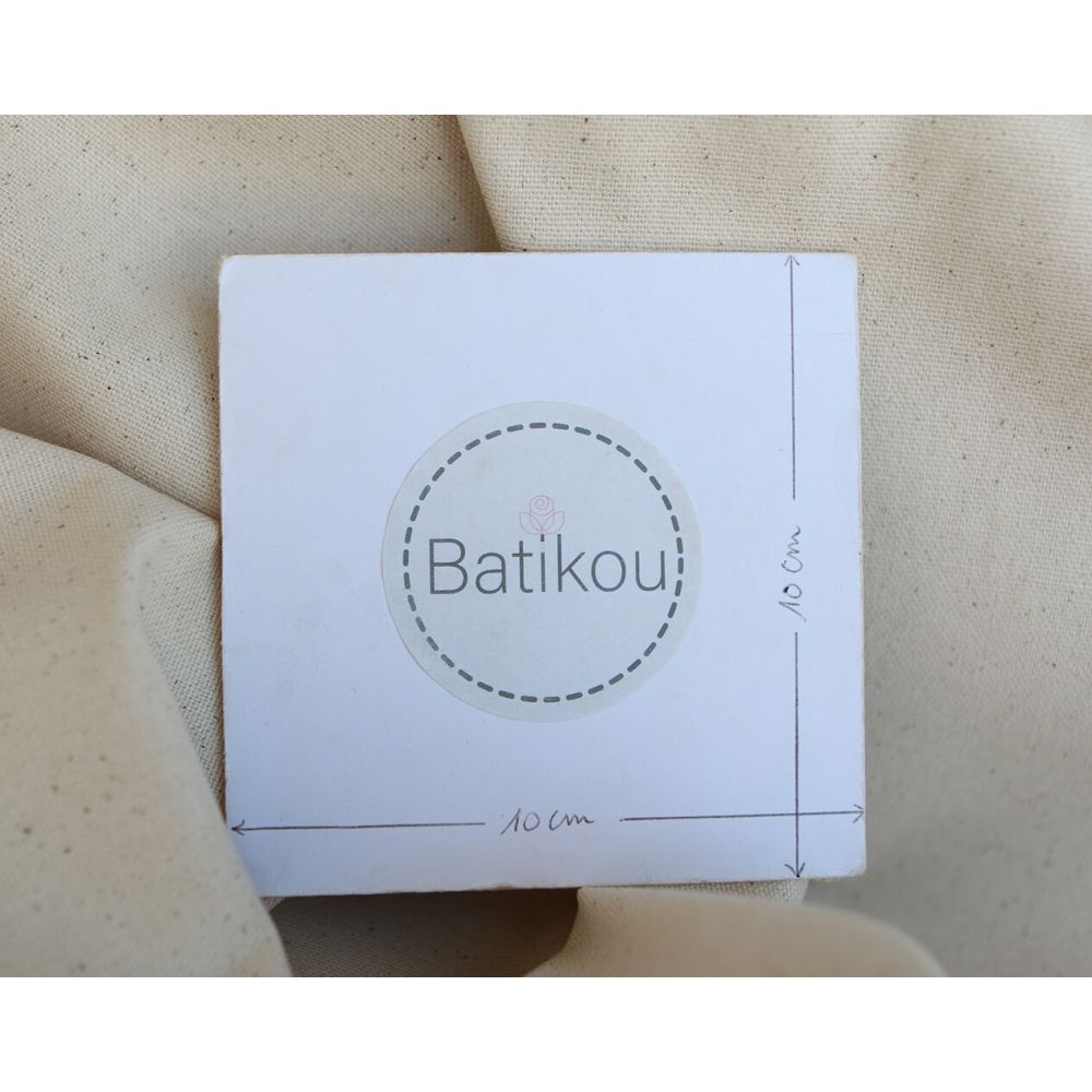 Toile de coton waterproof canvas aspect naturel écru chiné