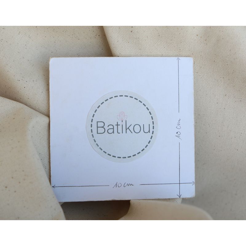 Toile de coton waterproof canvas aspect naturel écru chiné