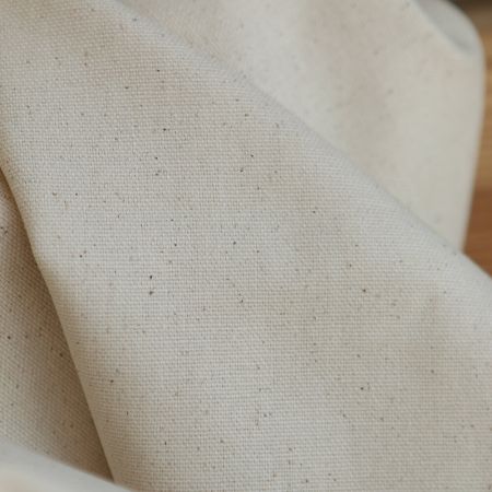 Toile de coton waterproof canvas aspect naturel écru chiné Toile de coton waterproof canvas aspect naturel écru chiné