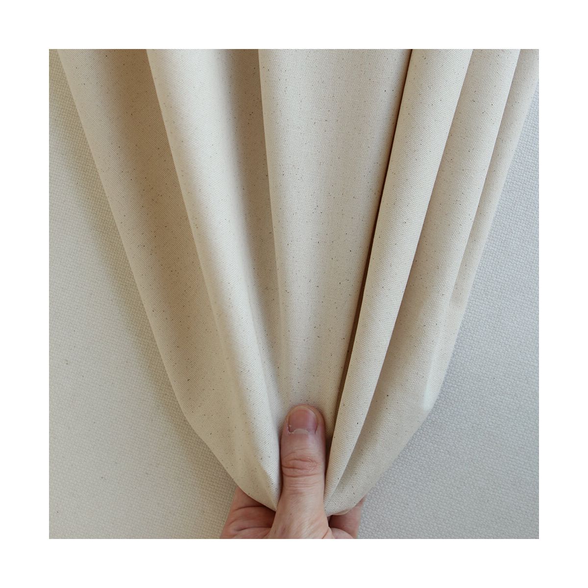 Toile de coton waterproof canvas aspect naturel écru chiné Toile de coton waterproof canvas aspect naturel écru chiné