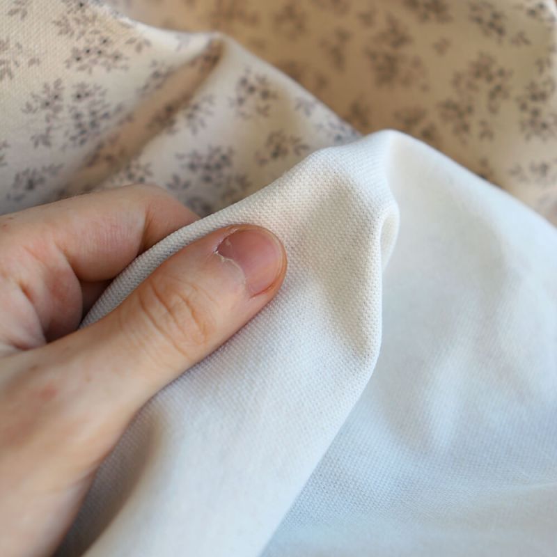 Soumeya - Toile de coton canvas motif exclusif taupe