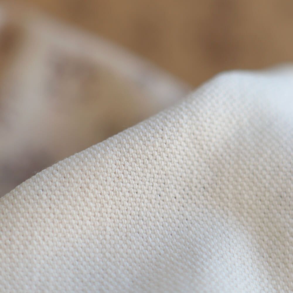 Soumeya - Toile de coton canvas motif exclusif taupe