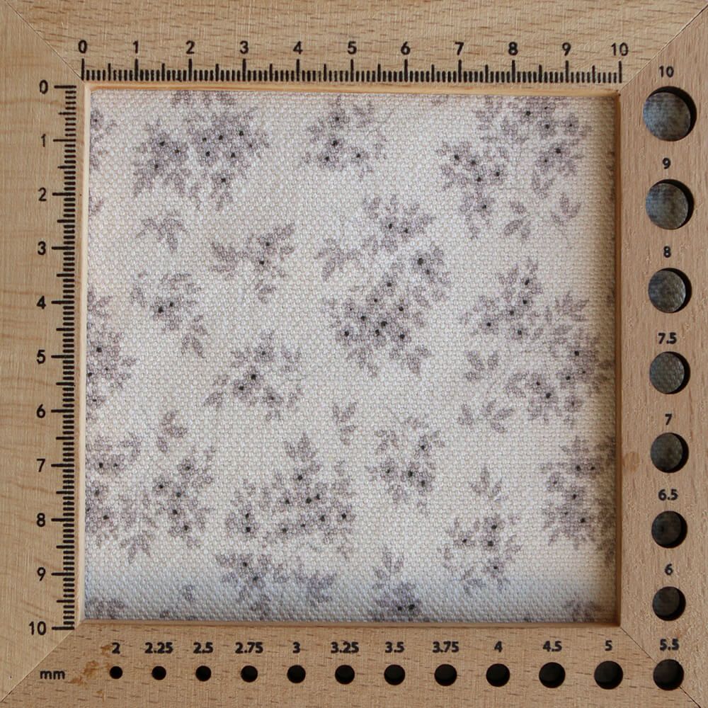 Soumeya - Toile de coton canvas motif exclusif taupe