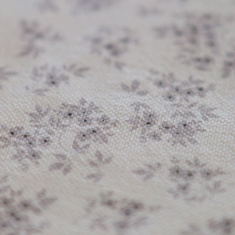 Soumeya - Toile de coton canvas motif exclusif taupe